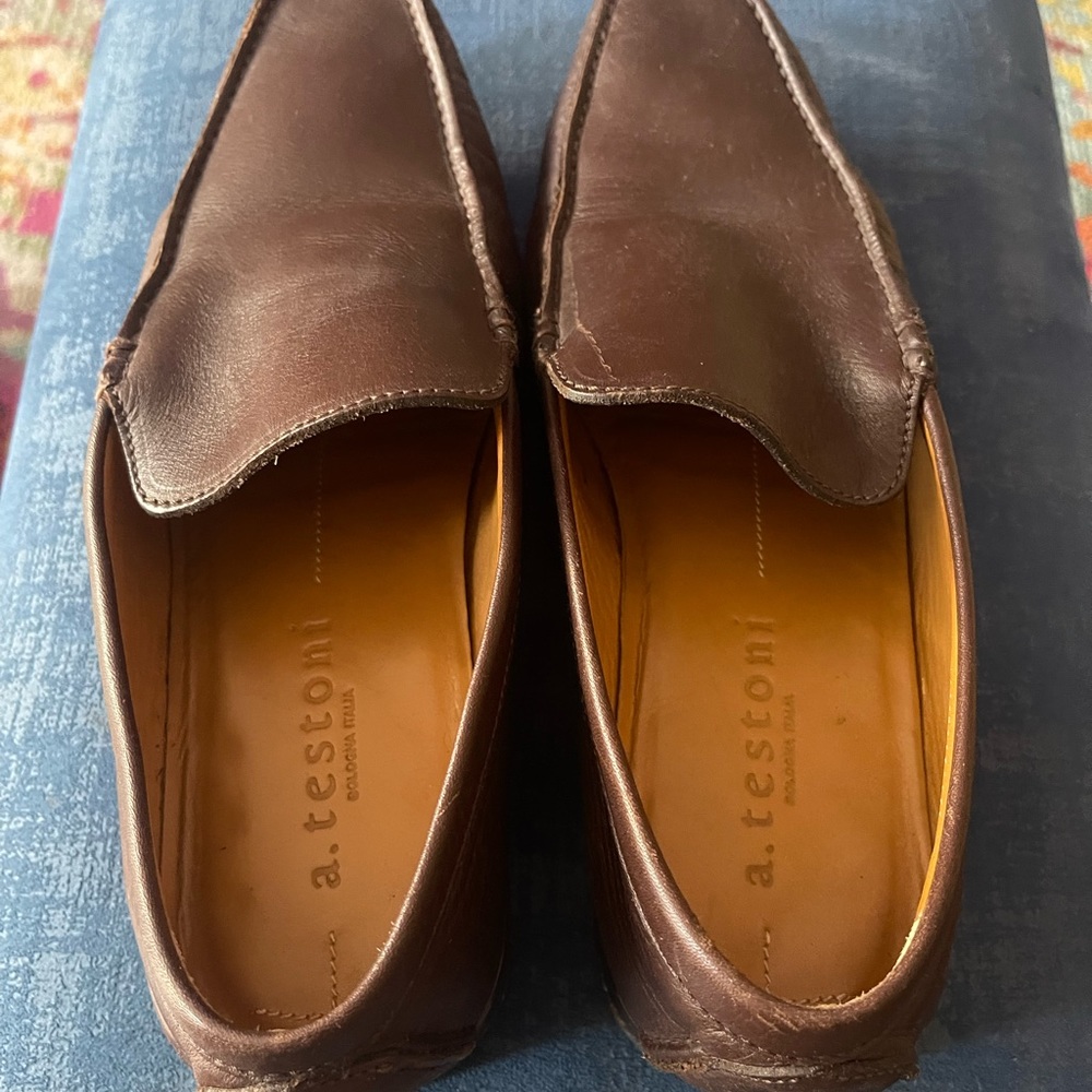 Men’s A Testoni 4413 Baya M loafer slip-on shoes 9-1/2